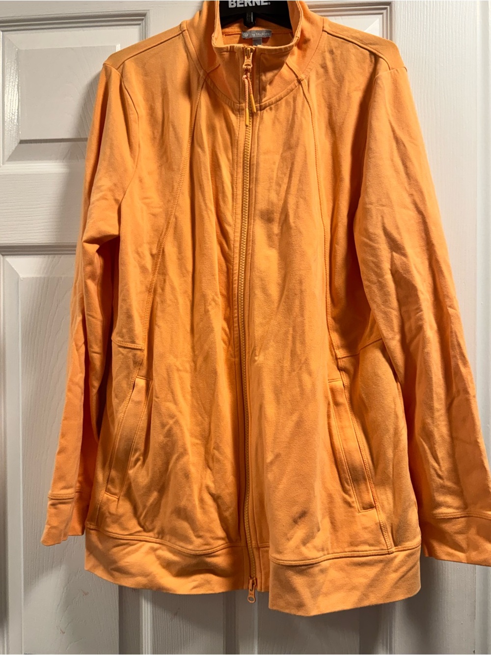 T by Talbots Orange Zip-Up Jacket, Size L